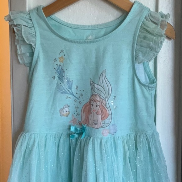 Disney | Dresses | Disney Princess The Little Mermaid Shimmer Dress Size 4 Pastel Green | Poshmark